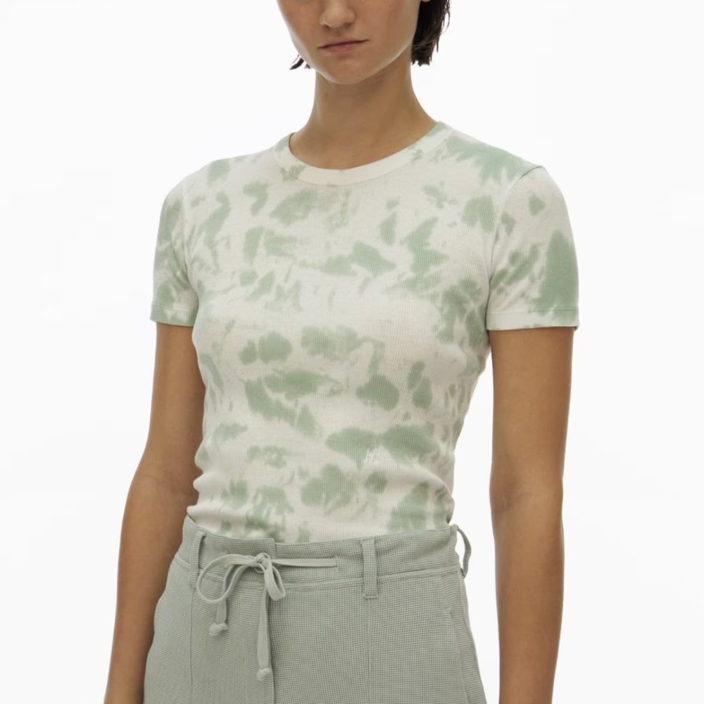 Helmut Lang RIBBED CLOUD-DYED TEE - Picture 3 of 7